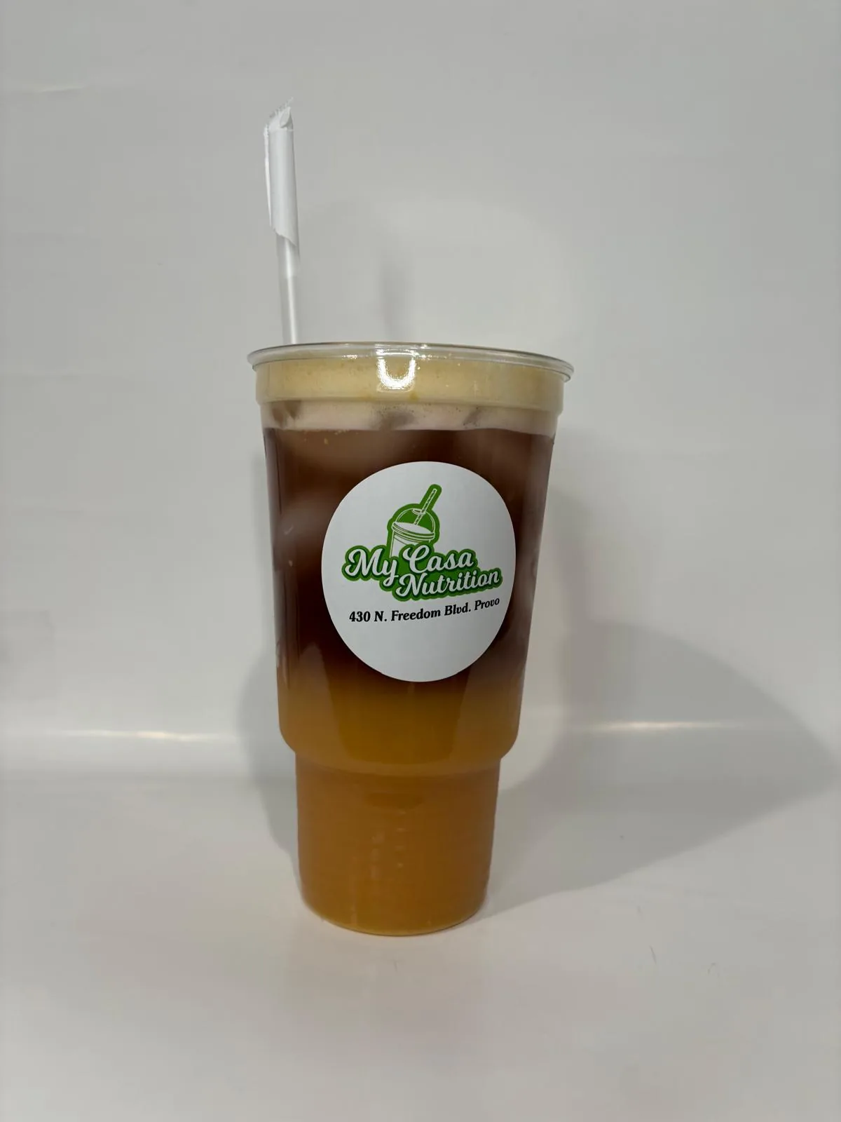 Layered amber tea at My Casa Nutrition